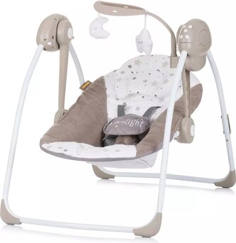 CHIPOLINO Kojenecké lehátko houpací Moonlight Macadamia