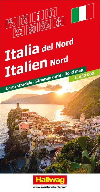 Italien Nord Strassenkarte 1:650 000
