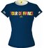 Dámské tričko Tour de France: Nápis 2024 (S) navy blue bavlna