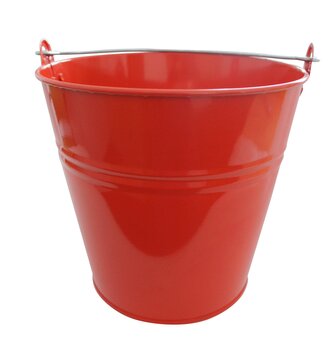 vědro 7 l lakované červené
