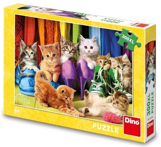 Puzzle 300XL Barevná koťátka Puzzle 300XL Barevná koťátka