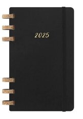 Moleskine Spirálový plánovací zápisník Life 2025 měkký černý L