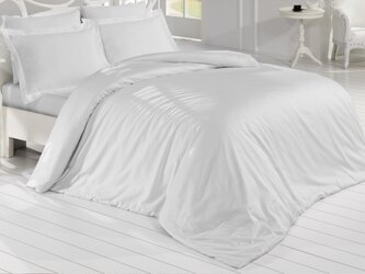 Prodloužené povlečení Satén 140x220, 70x90cm světle šedá