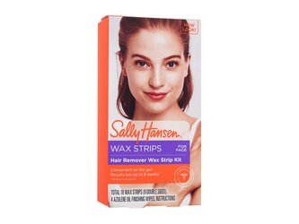 Sally Hansen Wax voskové pásky 18 ks + čisticí ubrousky s azulenovým olejem 4 ks