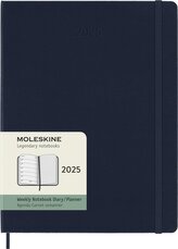 Moleskine Plánovací zápisník 2025 tvrdý modrý XL
