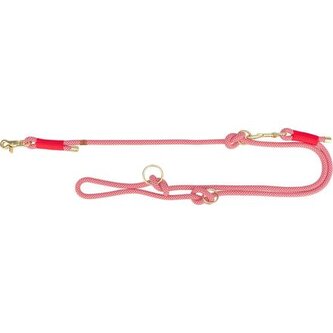 Soft Rope prodlužovací kulaté tkané vodítko, červená/krémová - XS-S: 2,00 m/ 6 mm NOVÝ