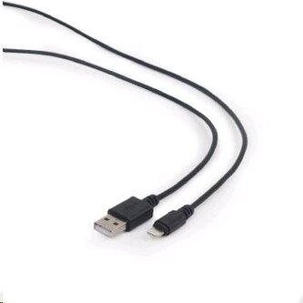 Kabel CABLEXPERT USB 2.0 Lightning (IP5 a vyšší) nabíjecí a synchronizační kabel, 2m, černý