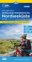 ADFC-Regionalkarte Schleswig-Holsteinische Nordseeküste mit Inseln, 1:75.000, mit Tagestourenvorschlägen, reiß- und wetterfest,