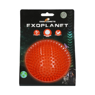 Dog Comets Exoplanet ježatý míč oranžový L/10cm