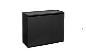 botník 45,2x18,3x36cm ČERNÝ, závěsný, pro 2páry bot, plast