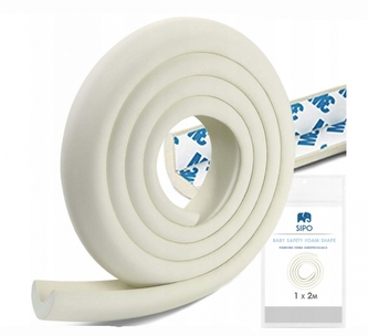 Bezpečnostní pěnová ochrana hran ve tvaru L 1x2m, ecru