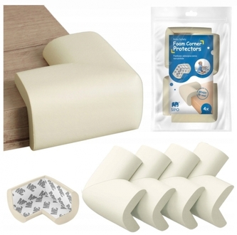 Bezpečnostní pěnová ochrana rohů 4 ks, smetanové