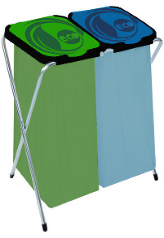 stojan na tříděný odpad ECO-GLOBE 2 66x42x81cm