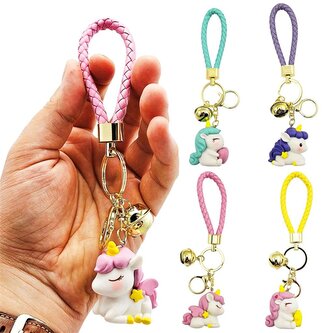 Brelok jednorożec zawieszka dzwonek MIX