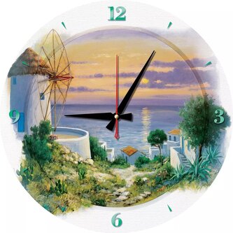 ART PUZZLE Puzzle hodiny Večer u Egejského moře 570 dílků (včetně rámu)