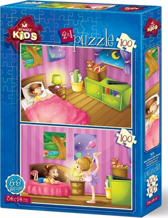 ART PUZZLE Puzzle Večerka a baletní zkouška 2x100 dílků
