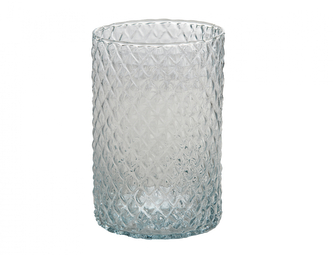 Váza DIAMOND VÁLEC ruční výroba skleněná d15x30cm