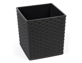 Obal na květník JUKA RATTAN plastový 40x40x41cm
