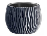 Obal na květník SANDY BOWL 2v1 plastový matný d37x21cm
