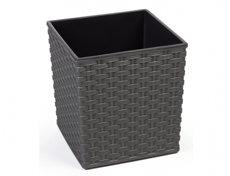 Obal na květník JUKA RATTAN plastový 40x40x41cm