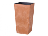 Obal na květník URBI SQUARE BETON 2v1 plastový 22x22x42cm