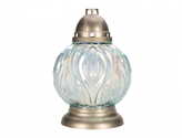 Lampa hřbitovní KOULE PREMIUM skleněná 280g 19x28cm