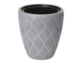 Obal na květník FLOW plastový d29x32cm