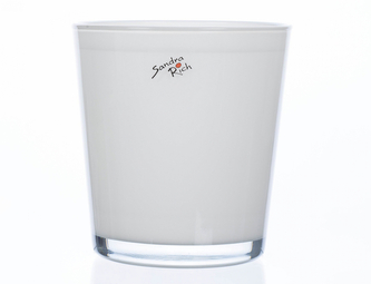 Obal na květník ORCHID skleněný d12,5x13,5cm MOM