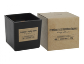 Svíčka ve skle CRANBERRY & BAMBOO LEAVES vonná 170g