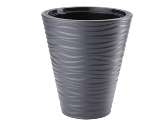 Obal na květník SAHARA plastový matný d40x44cm