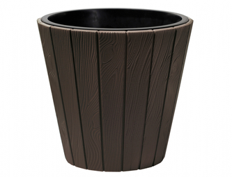 Obal na květník WOODE plastový d49x46cm