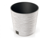 Obal na květník FURU ROUND ECO WOOD 2v1 plastový d30x30cm