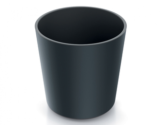 Obal na květník URBI ROUND 2v1 plastový d25x25cm