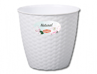 Obal na květník NATURAL plastový d29x27cm
