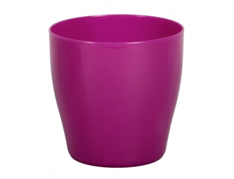 Obal na květník LIVING plastový lesklý d25x25cm