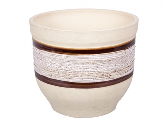 Květník MONARDA přírodní kamenina d16cm