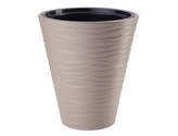 Obal na květník SAHARA plastový matný d30x34cm