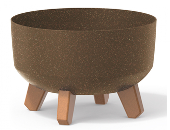 Žardinka GRACIA LOW ECO WOOD samozavlažovací plast d29x18cm