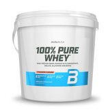 BioTech 100% Pure Whey 4000 g strawberry (jahoda)