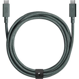 Native Union Belt Cable Pro (USB-C - USB-C) 2,4m, green
