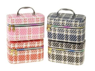 Kuferek S z lusterkiem na zamek 19x11x10cm MIX