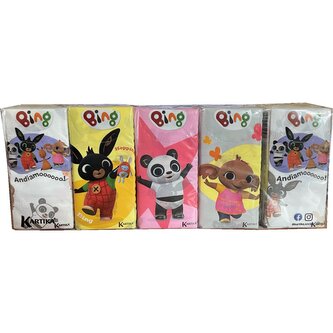 Kapesníky s potiskem Bing 3 vrstvé, folie 10 ks