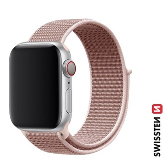 SWISSTEN ŘEMÍNEK PRO APPLE WATCH NYLONOVÝ 42 / 44 / 45 / 49 mm RŮŽOVO ZLATÝ SWISSTEN ŘEMÍNEK PRO APPLE WATCH NYLONOVÝ 42 / 44 / 45 / 49 mm RŮŽOVO ZLATÝ