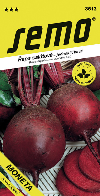 Řepa salátová - Moneta kulatá jednoklíčková 60s