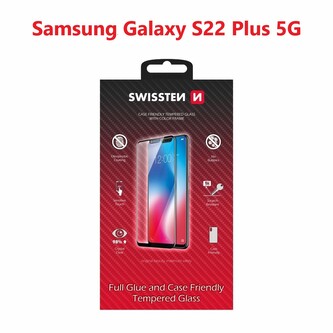 SKLO SWISSTEN FULL GLUE, COLOR FRAME, CASE FRIENDLY PRO SAMSUNG S906 GALAXY S22 PLUS 5G ČERNÉ SKLO SWISSTEN FULL GLUE, COLOR FRAME, CASE FRIENDLY PRO SAMSUNG S906 GALAXY S22 PLUS 5G ČERNÉ