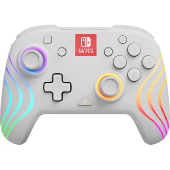 PDP bezdrátový ovladač Pad Afterglow Wave bílý (Switch)