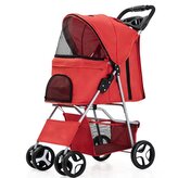 Buggy 3v1 Kočárek skládací pro psy 45 x 100 x 80 cm  Béžová