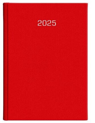 Kalendarz 2025 A4 tygodniowy Albit czerwony