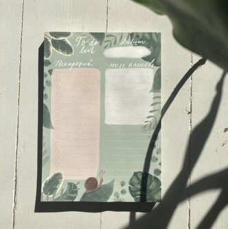 Be Nice EKO To Do List A5 - Šneček