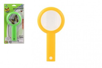 Lupa plast/sklo 20cm 2 barvy na kartě 14x28cm